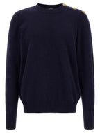 Balmain Blue Cashmere Cardigan