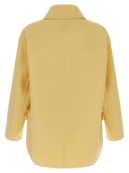 Fendi Bicolor Virgin Wool Coat