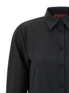Gucci Gray Wool Short Dress