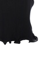Fendi Black Polyester Sleeveles T-Shirt