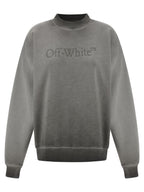 Off-White Gray Cotton Sweatshirt