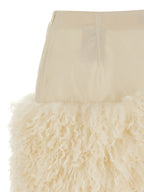 Moncler White Polyamide Long Skirt