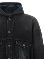 Balenciaga Black Cotton Denim Jacket