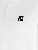 Balmain Bicolor Cotton Polo Shirt