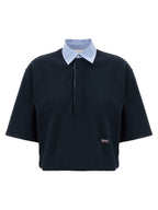 Stella McCartney Blue Cotton Polo Shirt
