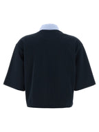 Stella McCartney Blue Cotton Polo Shirt