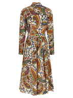 Etro Multicolor Cotton Midi Dress