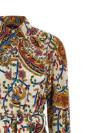 Etro Multicolor Cotton Midi Dress