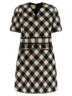 Valentino Garavani Bicolor Cotton Short Dress