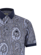 Etro Blue Cotton Polo Shirt