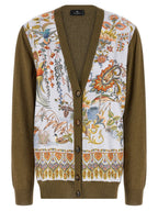 Etro Bicolor Cotton Cardigan