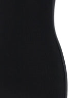 Off-White Bicolor Cotton Short Dress