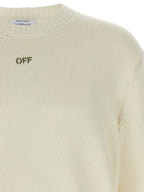 Off-White Beige Cotton Cardigan