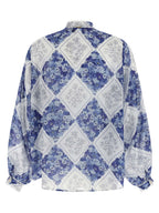 Twinset Blue Stingray Leather / Ray Skin Blouse