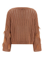 Twinset Brown Cotton Cardigan