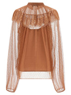 Twinset Brown Polyester Blouse