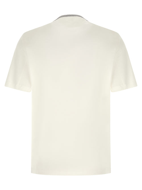 Brunello Cucinelli White Cotton T-Shirt