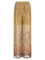 Valentino Garavani Multicolor Silk Casual Pants