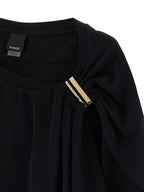PINKO Black Cotton Tank Tops