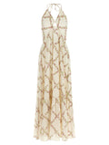 Twinset White Cotton Long Dress