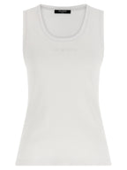 Balmain White Cotton Tank Tops