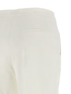 PINKO White Linen Casual Pants