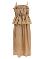 Twinset Beige Cotton Long Dress