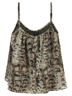 PINKO Gray Cotton Blouse