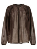 Twinset Brown Lycra Blouse