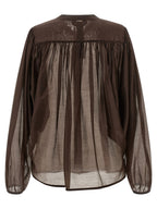 Twinset Brown Lycra Blouse
