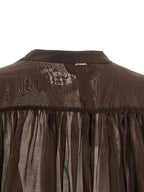 Twinset Brown Lycra Blouse