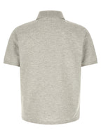 Saint Laurent Gray Cotton Polo Shirt