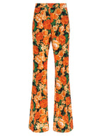 PINKO Orange Viscose Flared Pants