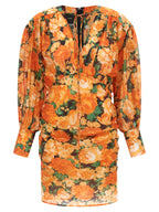 PINKO Orange Lyocell Short Dress