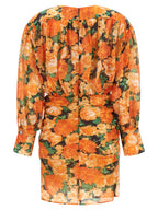 PINKO Orange Lyocell Short Dress