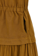 PINKO Brown Cotton Long Dress