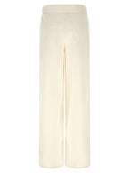 Twinset White Cotton Flared Jeans