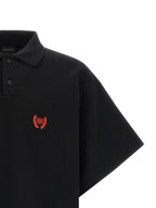 Balenciaga Black Cotton Polo Shirt