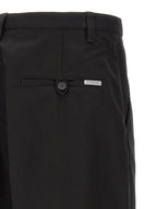 Balenciaga Black Cotton Chino Pants