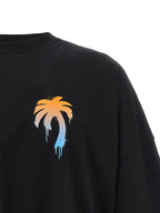 Palm Angels Black Cotton T-Shirt