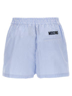 Moschino Blue Cotton Bermuda Shorts
