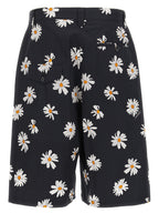 Moschino Black Cotton Bermuda Shorts