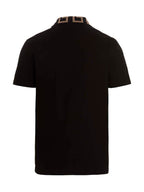 Versace Black Cotton Polo Shirt