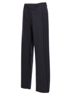 Fendi Blue Polyester Casual Pants