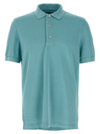 Tom Ford Blue Cotton Polo Shirt