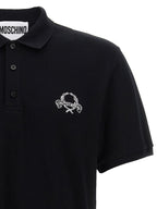 Moschino Black Cotton Polo Shirt