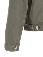 Brunello Cucinelli Gray Cotton Denim Jacket