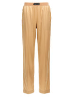 Tom Ford Beige Silk Casual Pants