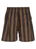 Fendi Brown Polyester Swim Shorts