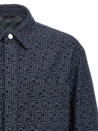 Fendi Blue Cotton Denim Jacket
